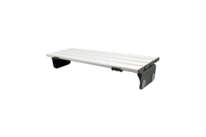 White slatted bath board with adjustable secure fittings
